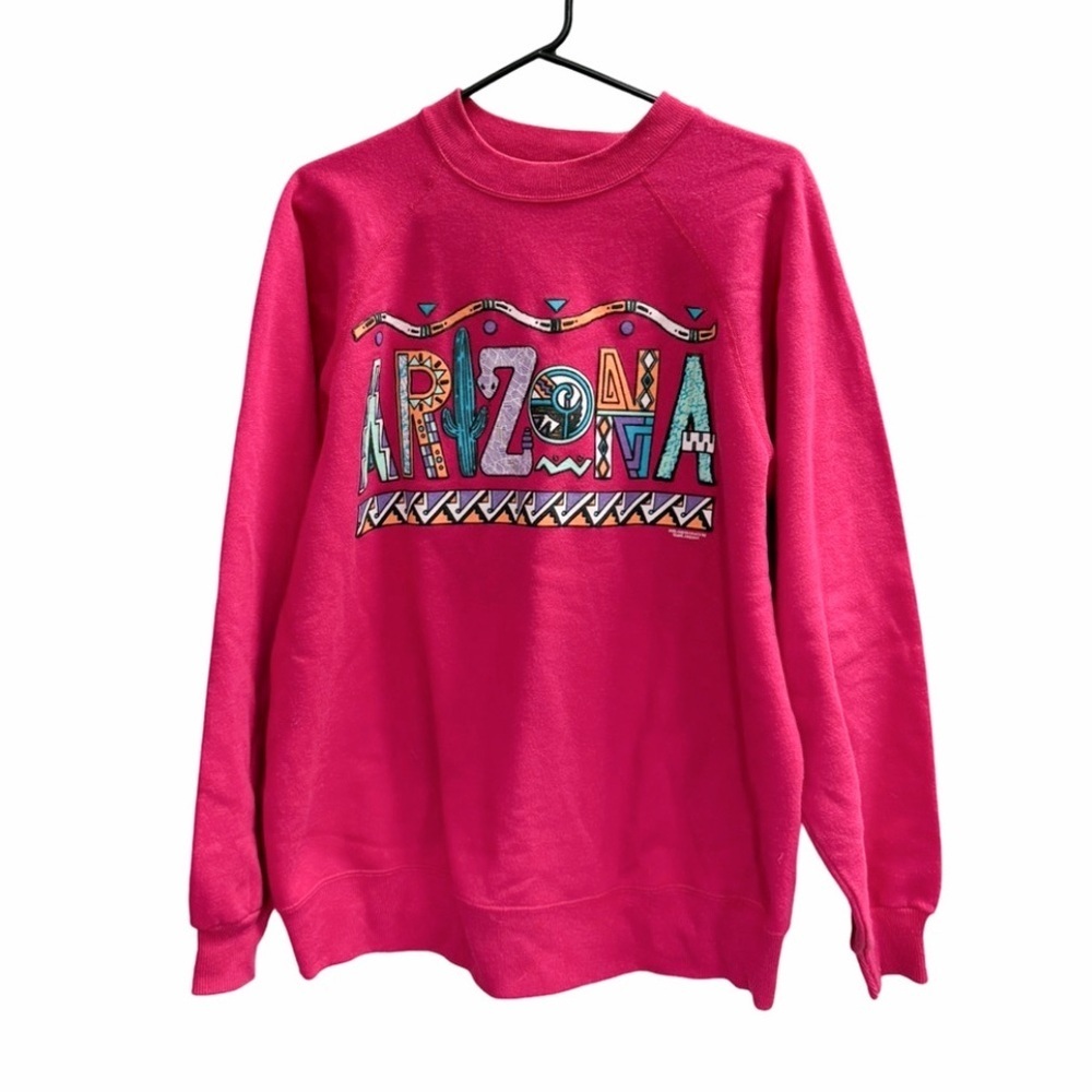 Vintage 90s Arizona Southwestern Crewneck Graphic Sweatshirt Size Large